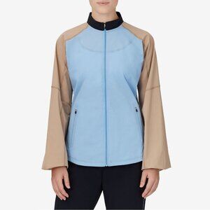 NWT New $90 FILA Wild Card Blue Beige Jacket Size M